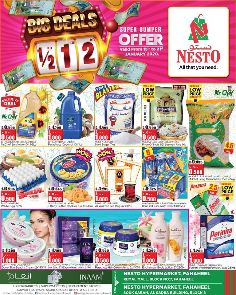 Nesto Fahaheel 1& Fahaheel 2 Bumper Offers