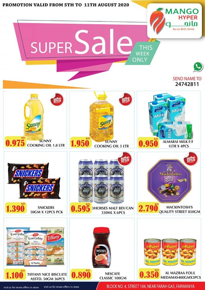 Mango Hyper Farwaniya Super Sale Deals Kuwait Offers