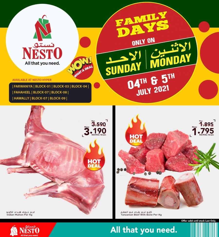 Nesto Family Days Deals