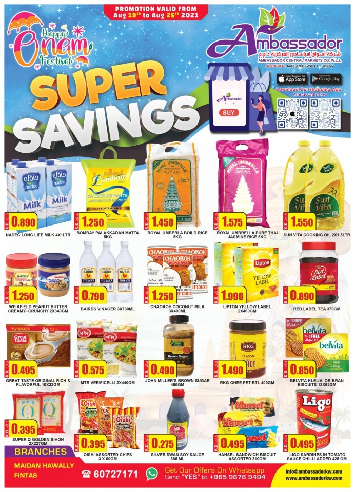 Ambassador Supermarket Onam Offers