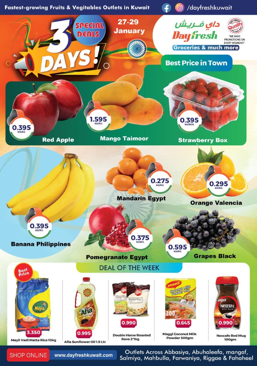Day Fresh Weekend Deals 27-29 January
