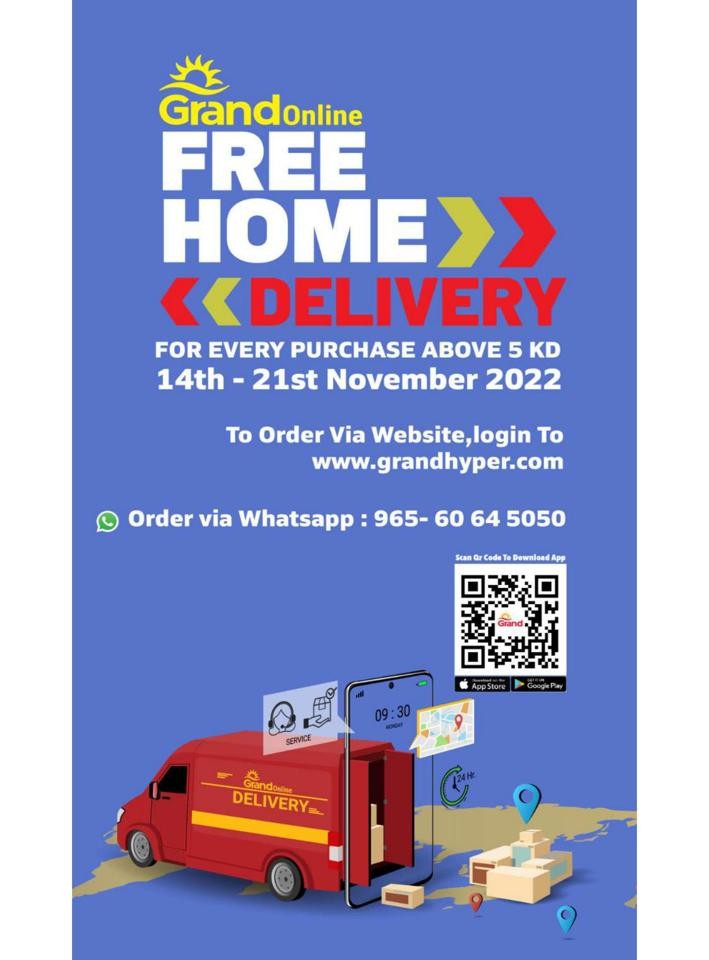 Free Home Delivery Promotion