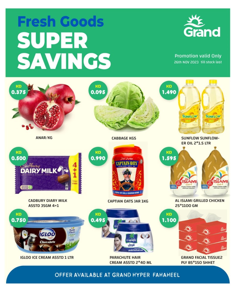 Grand Hyper Fahaheel Fresh Goods Super Savings Deal Flyer