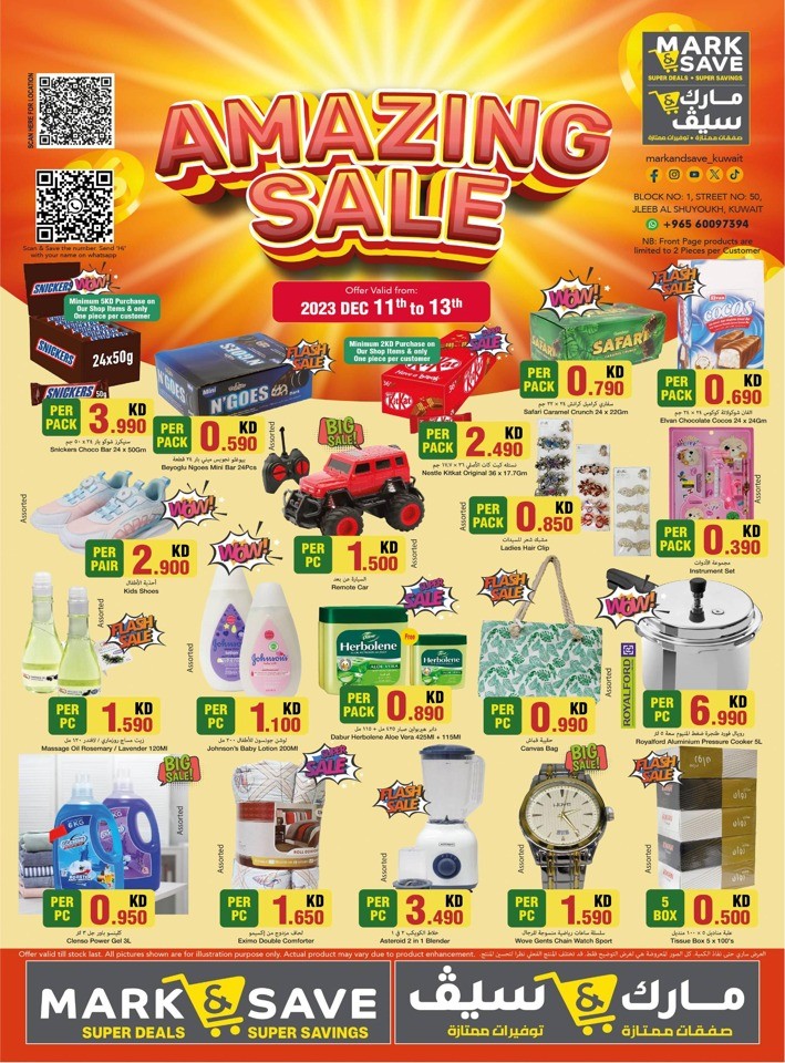 Mark & Save Amazing Sale