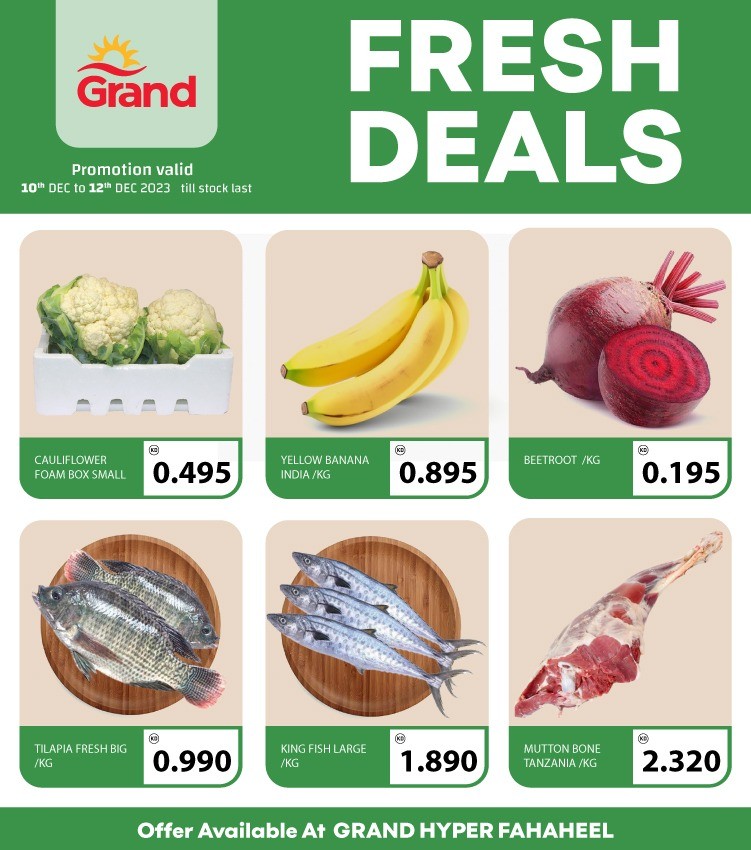 Fresh Deals 10-12 December 2023