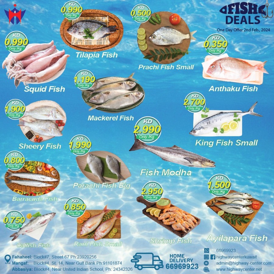One Day Fish Deals