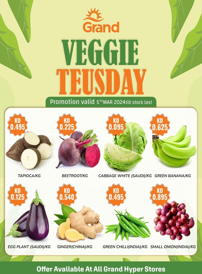 Veggie Tuesday 5 March 2024