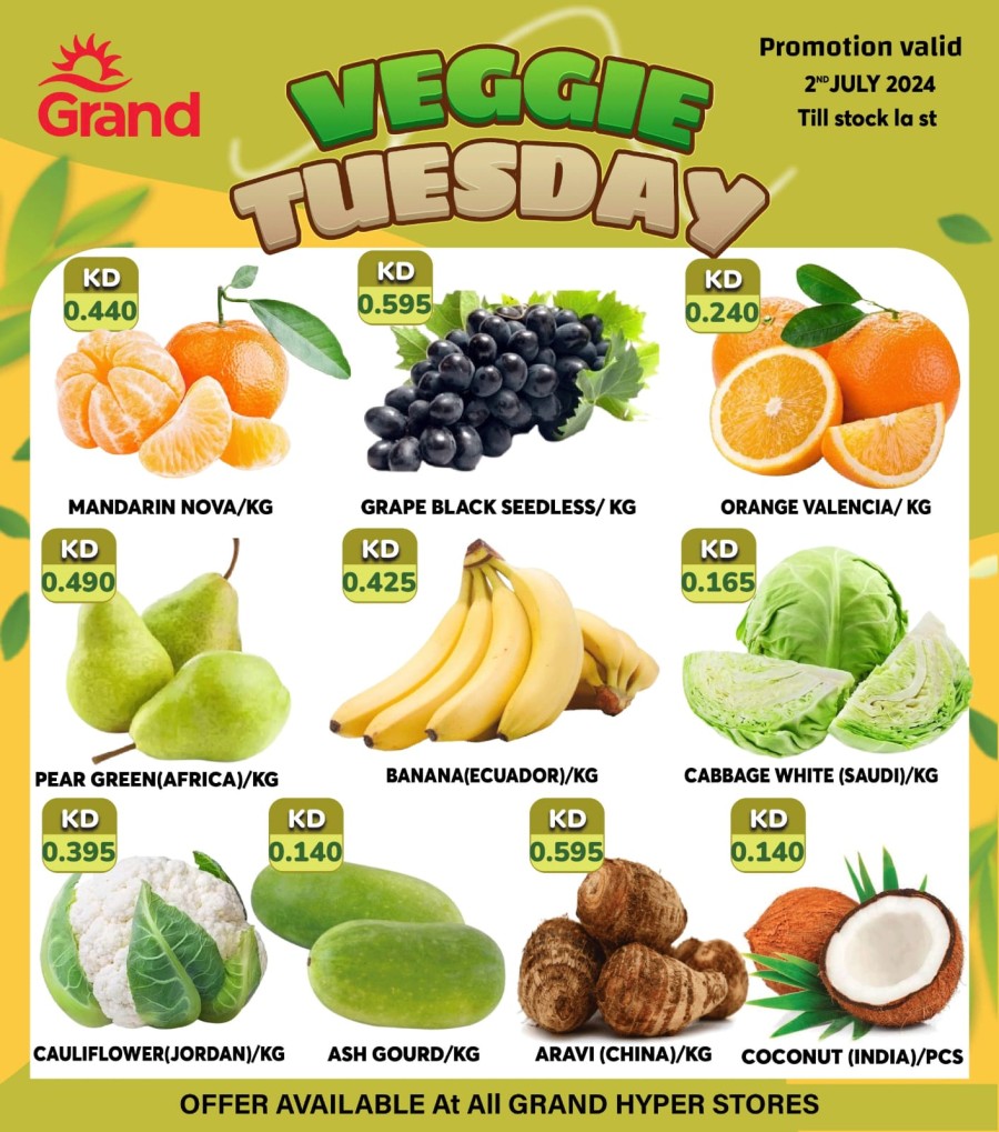 Veggie Tuesday 2 July 2024