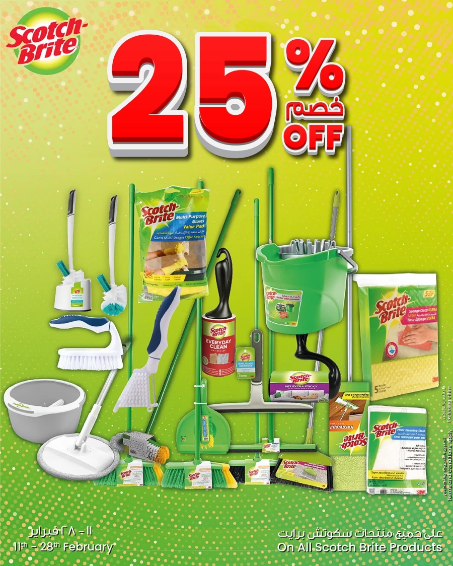 Scotch Brite Products 25% Off