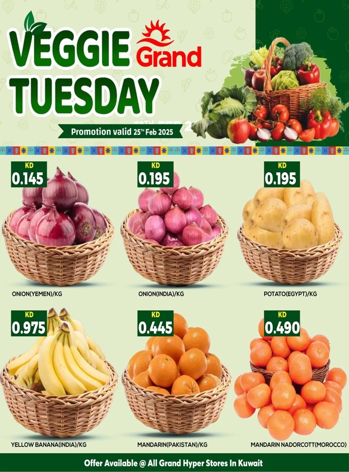 Veggie Tuesday Deal 25 February 2025