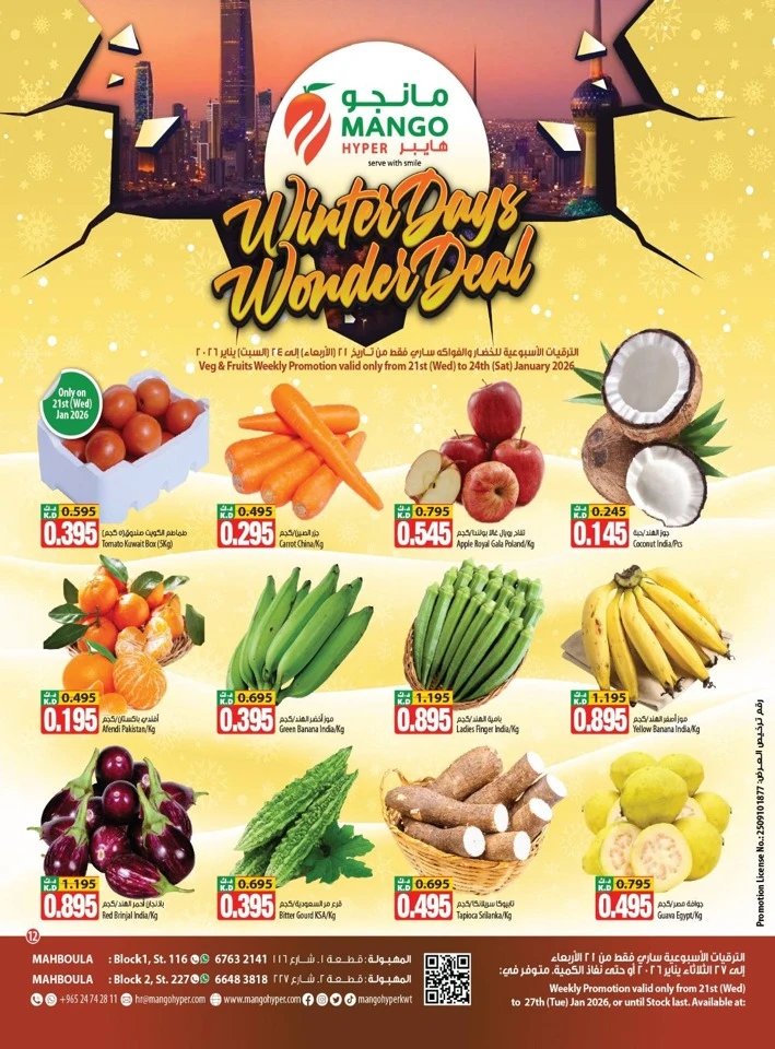 Winter Days Wonder Deals