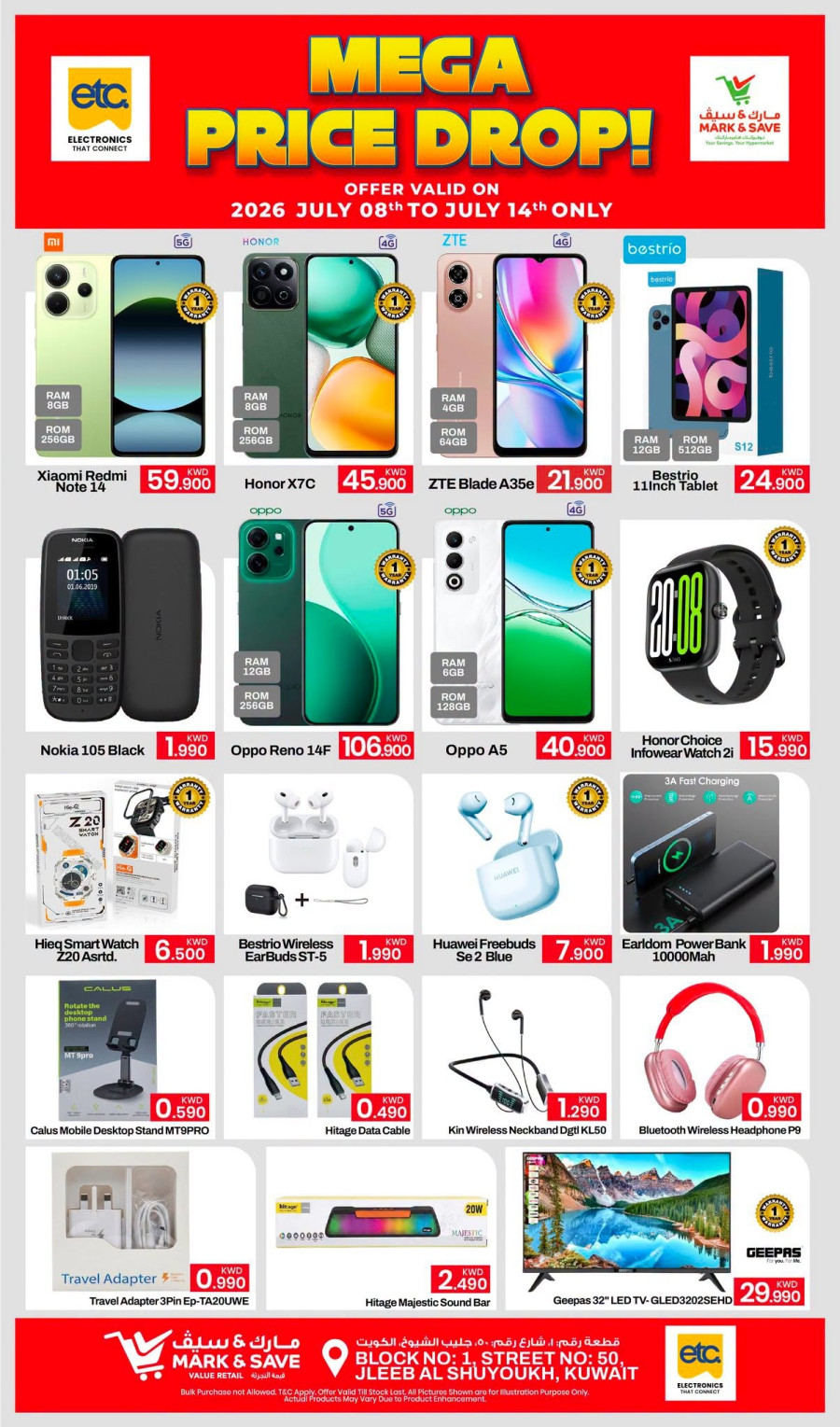 Mark & Save Mega Price Drop Offer