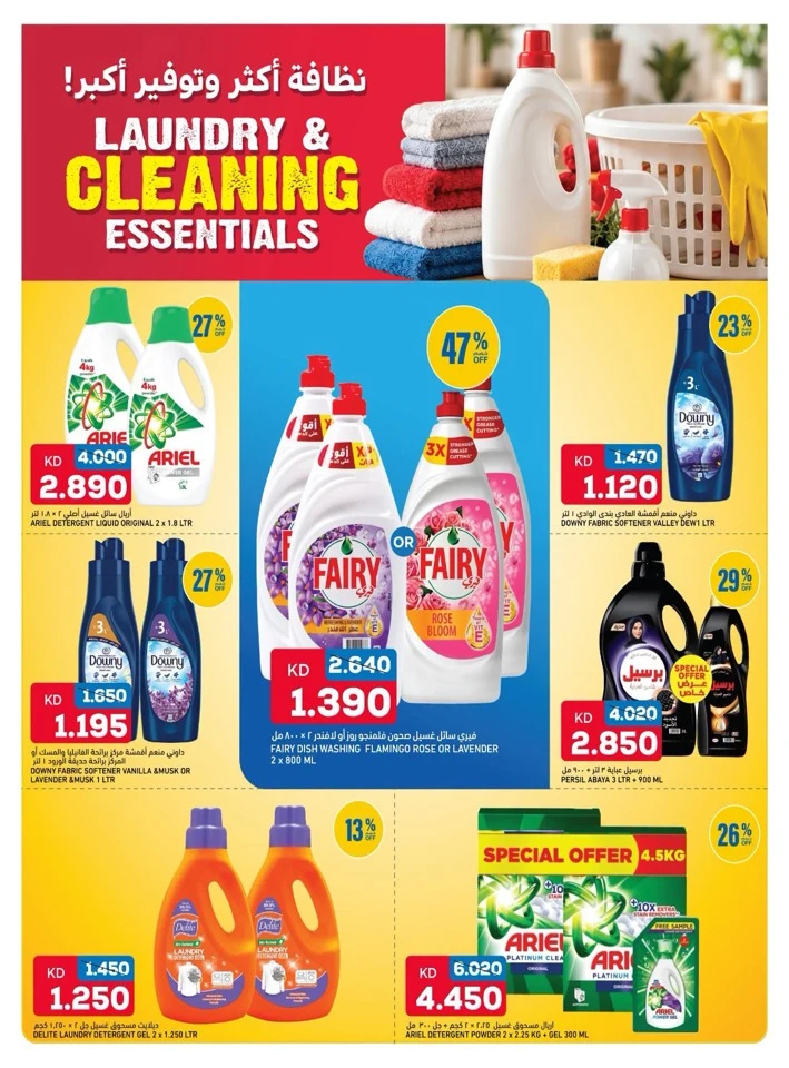 Laundry & Cleaning Essentials Promotion