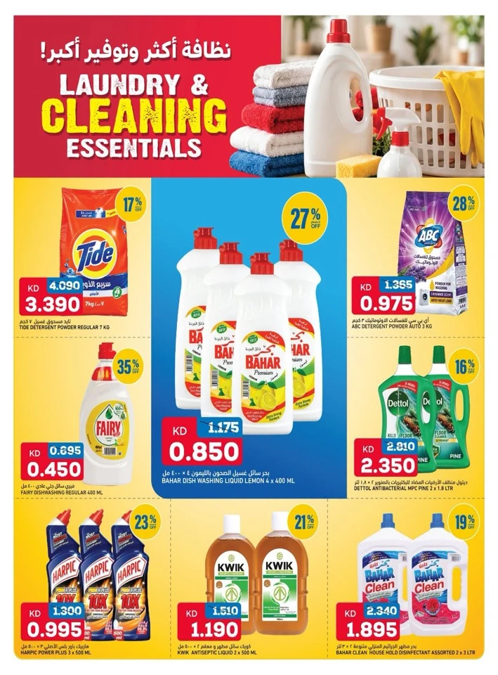 Laundry & Cleaning Essentials Promotion