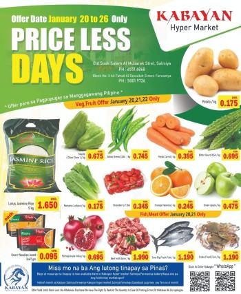 Kabayan Hypermarket Price Less Days