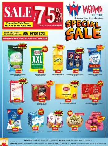 Highway Center Special Sale