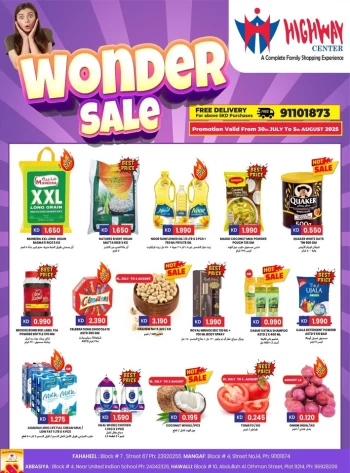 Highway Center Wonder Sale