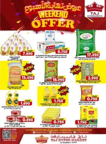 Taj Hypermarket Weekend Offer