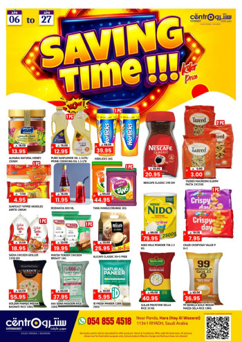 Centro Saving Time Offer