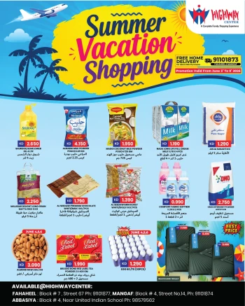 Highway Summer Vacation Shopping Offer