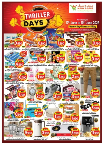 Mark & Save 3 Thriller Days Offer